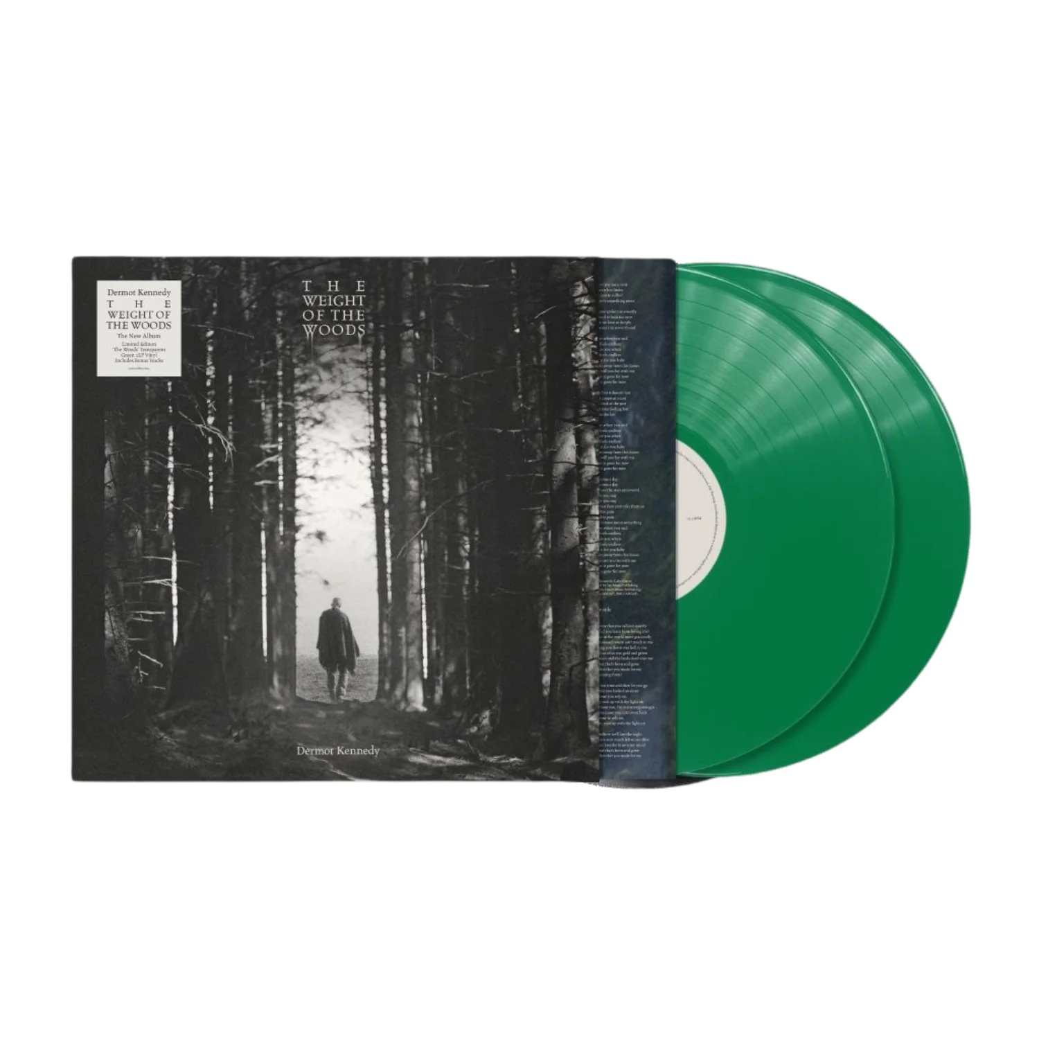 Dermot Kennedy - The Weight of the Woods, indies transparent green 2xLp vinyl