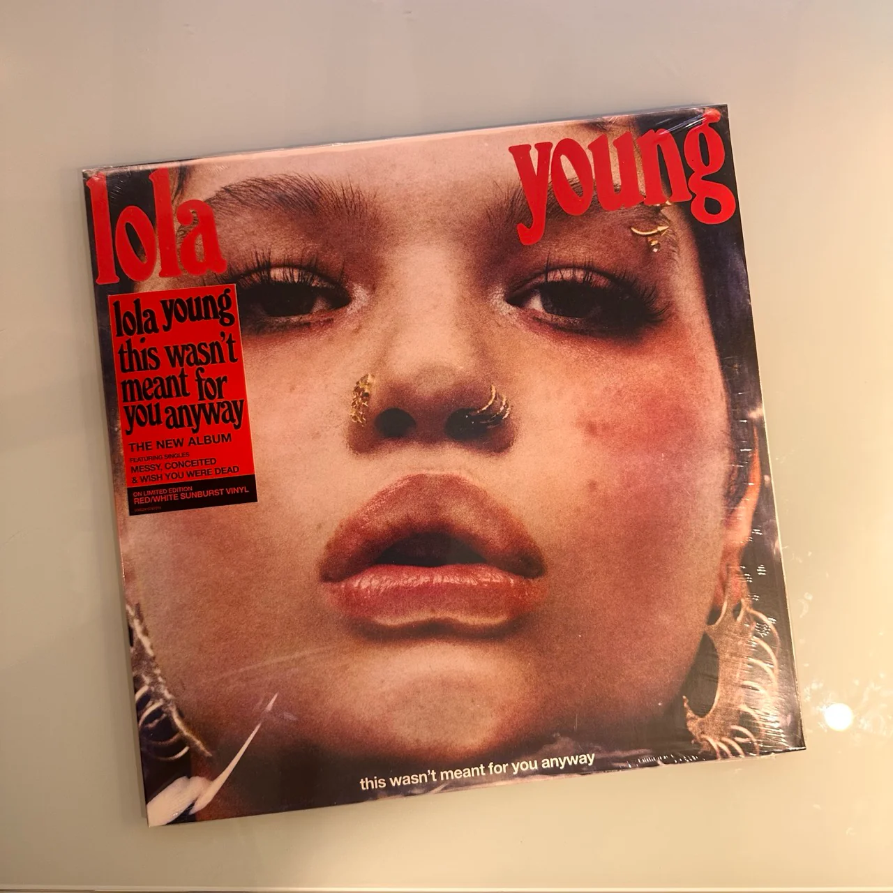 Lola Young - This Wasn't Meant For You Anyway: Red/White Sunburst Sinyl - Image 2
